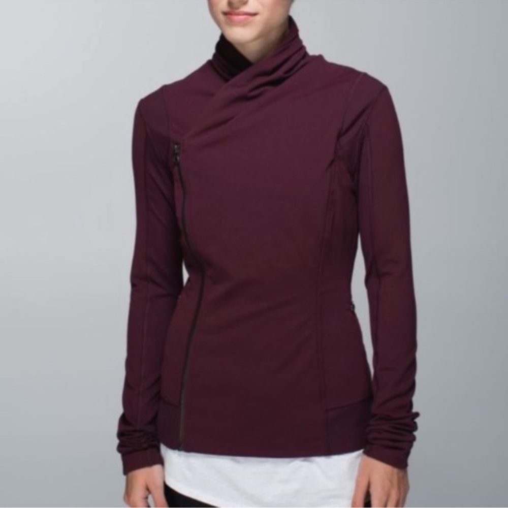 Lululemon Bhakti Yoga Jacket maroon - Picture 2 of 10